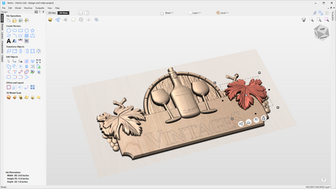 Vectric Aspire 12.5 CNC Design & Toolpath Software (Lifetime Access, Instant Download)