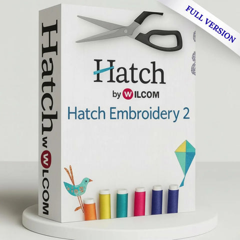 Hatch 2 Embroidery Software Lifetime License (Instant Download)